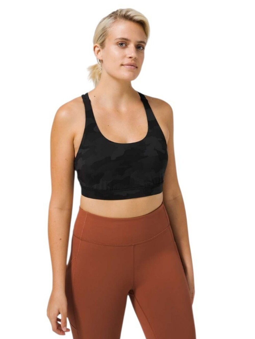 Lululemon Energy Bra *Medium Support, B–D Cup Heritage 365 Camo Deep Coal Multi